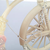 925 Silver Anklet Chain Bracelet for Women Summer Beach Jewelry
