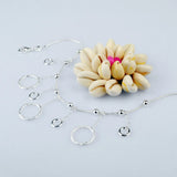 925 Silver Anklet Chain Bracelet for Women Summer Beach Jewelry