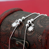 Summer 925 Sterling Silver Anklet Female Cartoon Pendant