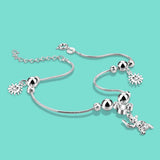 Summer 925 Sterling Silver Anklet Female Cartoon Pendant