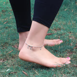 Fishbone Pendant 925 Silver Anklets for Women