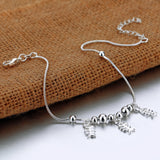 Fishbone Pendant 925 Silver Anklets for Women