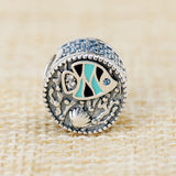925 Silver Fish Crystal Charm Bead Ocean Life Bracelet DIY