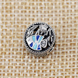 925 Silver Fish Crystal Charm Bead Ocean Life Bracelet DIY