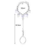 Summer Beach CZ Finger Anklet Toe Ring Bracelet Women Bling Jewelry