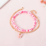 Butterfly Metal Bohemian Sea Soft Pottery Anklet Bracelet