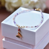 Summer Bohemia Style Pearl Quartz Bead Foot Chain Anklet