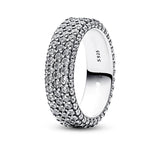 Celestial Moon And Sun Ring For Women Cocktail Band Silver 925