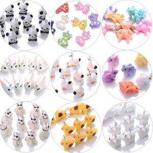 Summer Animals Charms for DIY Earring Keychain Bracelets Making