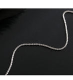 925 Silver Chain Anklets for Women Beach Party Ankle Bracelet Foot Jewelry