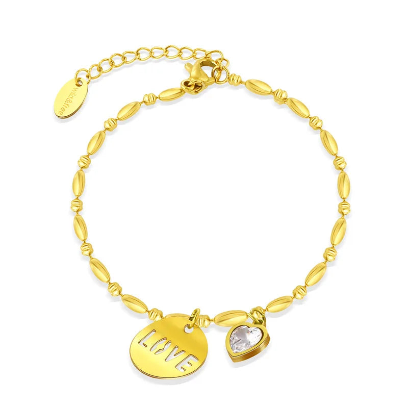 Summer Classic Love Letter Bracelet Gift Party Women Jewelry