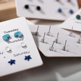 Summer Small Ceramic Earring Set Steel Needle Good Jewelry