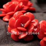Rose Crystal Flower Bracelet for Women