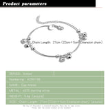 Minimalist Bell Ankle Silver Chain Beach Accessories Joalharia