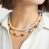 Summer Wild Silicone Necklace Art Women Ethnic Style Beach Jewelry