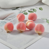Summer Peach Belt Hanging Fruit Pendant DIY Ear Stud Pendants 8pcs