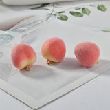 Summer Peach Belt Hanging Fruit Pendant DIY Ear Stud Pendants 8pcs
