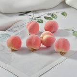 Summer Peach Belt Hanging Fruit Pendant DIY Ear Stud Pendants 8pcs