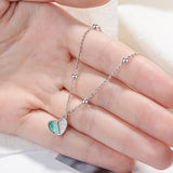 925 Silver Pink Ice Cream Heart Bracelet
