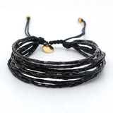 Summer Bead Friendship Bracelet for Women Plated Adjustable Lace-Up Wrap