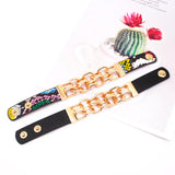 Summer Leather Charm Bracelet Magnet Vintage for Women