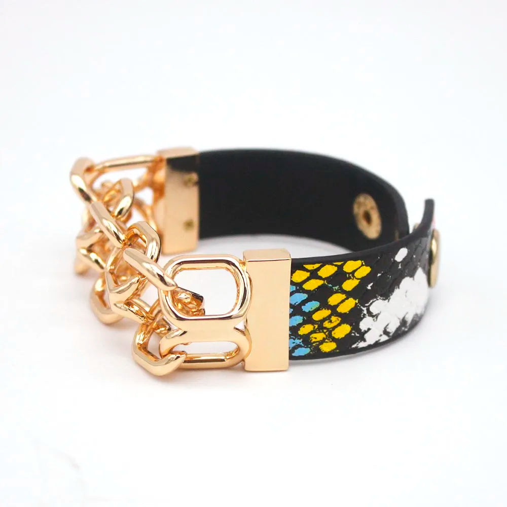 Summer Leather Charm Bracelet Magnet Vintage for Women