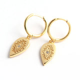 Summer Love 925 Silver Geometric Tassel Hoop Earrings for Women