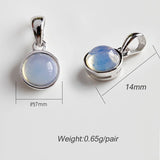 Summer Love Geometric Agate Labradorite Pendants for Jewelry Making