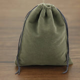 Summer Love Velveteen Jewelry Bags Pouch Purple Red Green Pink Velvet