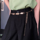 Summer Metal Love Belt for Women Jeans Accessories