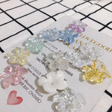 10pcs Mini Glass Beads for DIY Earrings - Summer Resin Small Flowers