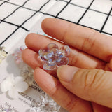 10pcs Mini Glass Beads for DIY Earrings - Summer Resin Small Flowers