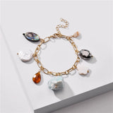 Summer Natural Stone Pearl Charm Bracelets