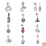 925 Silver Cat Sister 15th Celebration Bead Charm Bracelet Jewelry