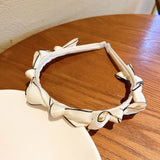 French Retro Fragrance Bow Headband for Girls