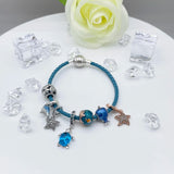 Summer Glass Turtle Starfish Sea Horse Silver 925 Charm Bead