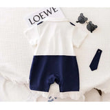 Summer Baby Boy's Navy Short Climbing Bag Fart Clothes