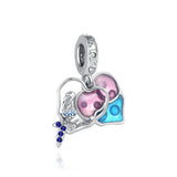 Ocean Mermaid Fish Starfish Silver Charm Bead for Bracelet DIY