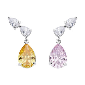 Flash High Carbon Diamond Butterfly Stud Earrings for Women