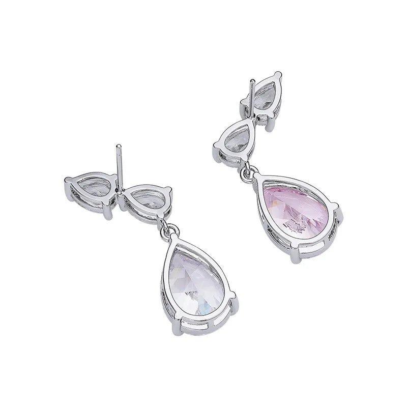 Flash High Carbon Diamond Butterfly Stud Earrings for Women