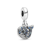 925 Silver Mermaid Whale Shark Cactus Charm Bracelet DIY Jewelry