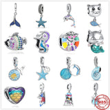 Ocean Series Silver 925 Charm Bead for Bracelets DIY
