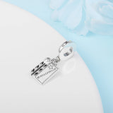 Summer Ocean Movie Clapperboard Dangle 100% Sterling Silver Jewelry