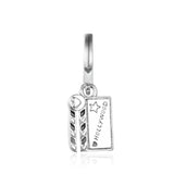 Summer Ocean Movie Clapperboard Dangle 100% Sterling Silver Jewelry