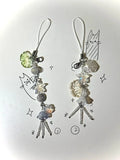 Ocean Style Phone Charm Strap Seashell Jelly Fish Key Strap Lanyard