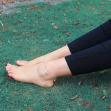925 Silver Anklet Frog Pendant Women's Charm Body Jewelry Ankle Bracelet
