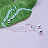Bohemian Three-Layer Bell Silver Chain Anklet