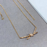 925 Sterling Silver Cross Wound Necklace for Women