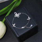 Summer Sterling Silver Butterfly Bracelet Party Accessory
