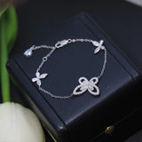 Summer Sterling Silver Butterfly Bracelet Party Accessory